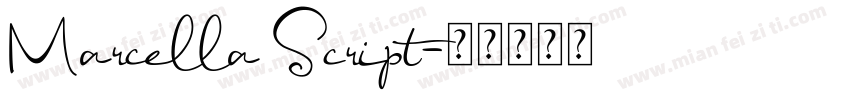 Marcella Script字体转换